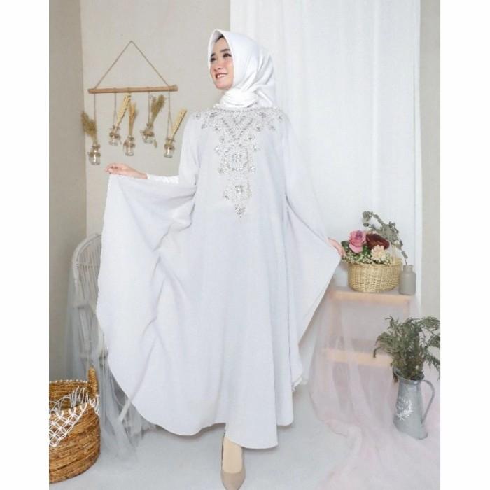 Gamis Kaftan Jumbo Modern Payet Pertiwi / Kaftan Lebaran Murah Terbaru