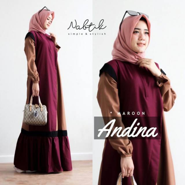 ANDINA Gamis maxidres syarii terbaru