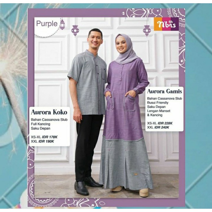 Sarimbit Nibras Aurora Koko Purple