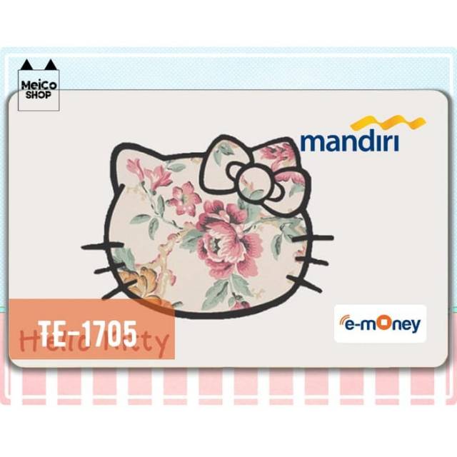 

[TE-1705] E-money Mandiri Card Sticker Meico - Hello Kitty