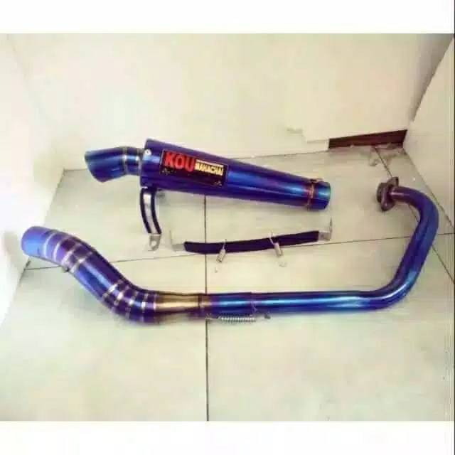 knalpot KOU VIXION.KOU FULL BLUE MON.VIXION.FU.MX.TIGER.DLL