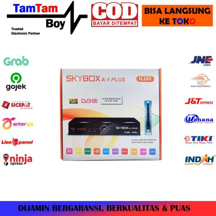 Receiver Parabola Skybox A1 Plus HEVC H.265 Tandberg Power Vu Bisskey