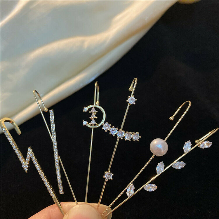 Anting Kait Gantung Wanita Hias Cubic Zirconia Gaya Bohemian Untuk Pernikahanhadiah