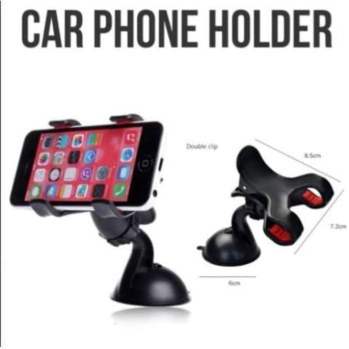 Holder Jepit HP di Kaca Mobil Car Holder Phone Holder Jepit Mobil
