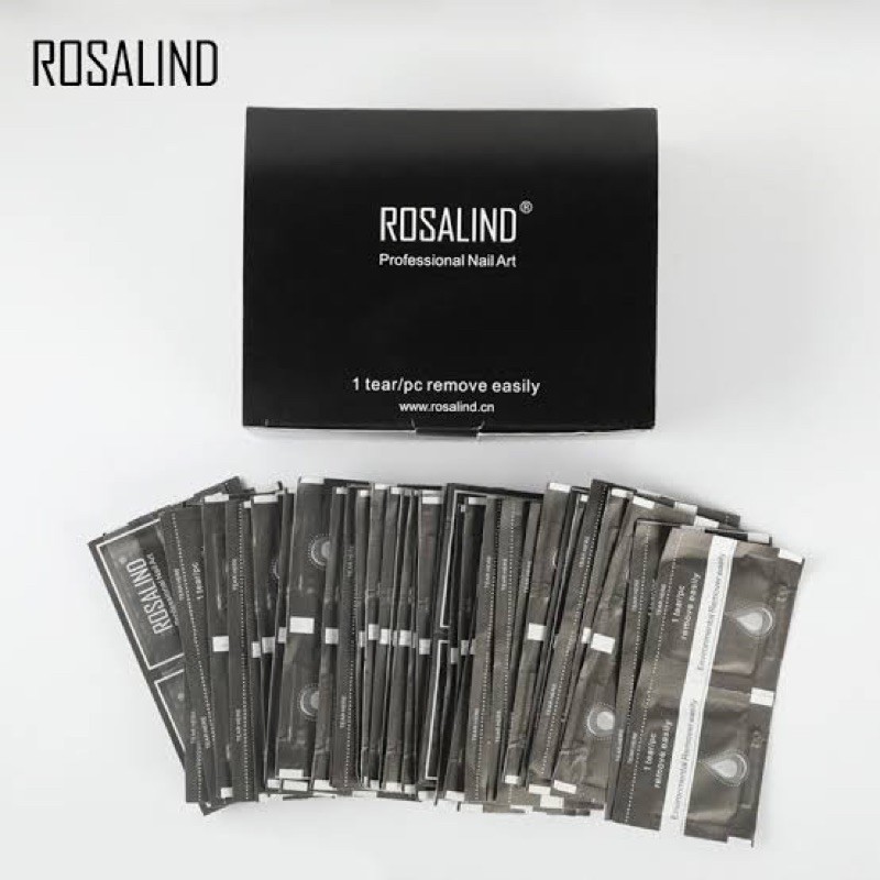 ROSALIND INSTANT WRAP REMOVER GEL POLISH / wrap instan hapus kutek gel