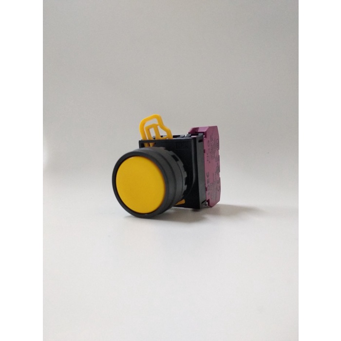 f40g11b Push Button Idec Flush 22Mm Yw1B-M1E - Kuning, Contact No Bg20B0