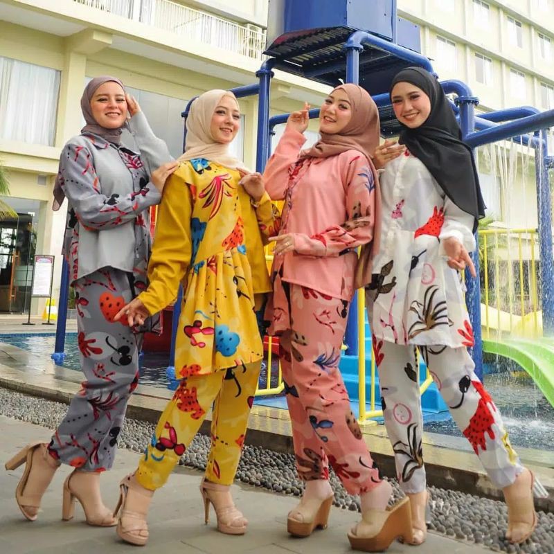 Mikha set pakaian wanita fashion muslim