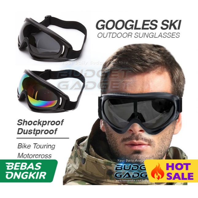 Motorcycle Dustproof Ski Goggles Glasses Anti Static Shock Ski Sport - RAINBOW