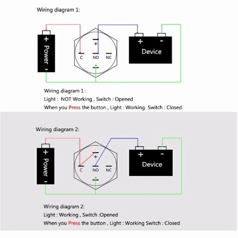 Saklar Latching 12V-24V 16Mm Hitam Logam Switch Push Button Lock