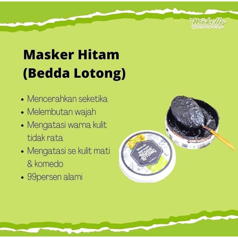 MABELLO LULUR BADAN BEDDA LOTONG ORIGINAL BPOM