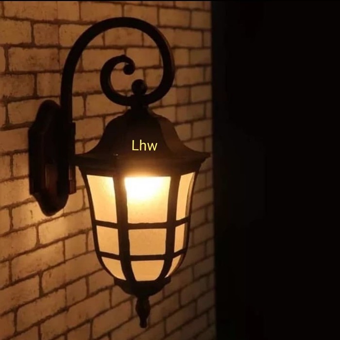 Lampu dinding hias / tempel 1202 outdoor& indoor dekorasi teras, pagar
