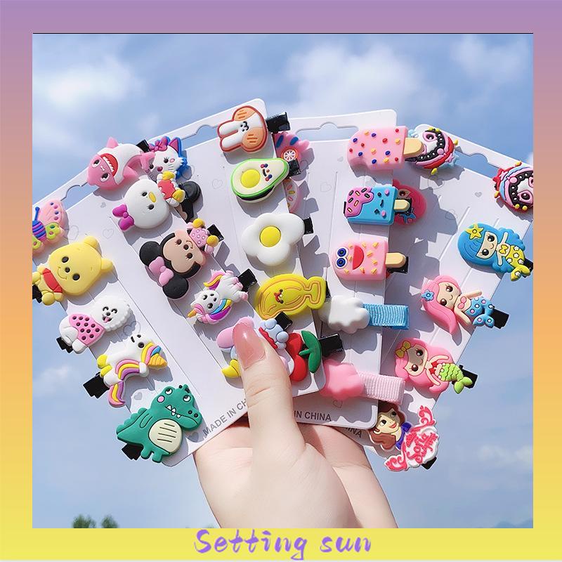 Jepitan Rambut Anak Jepit Rambut Korea Kids Unicorn Candy Fruit Korean Fashion Rainbow Ice Cream TN