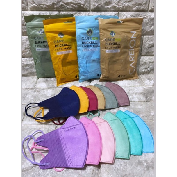 MASKER DUCKBILL 4PLY Isi 10 Pcs Careion Face Mask Duckbill