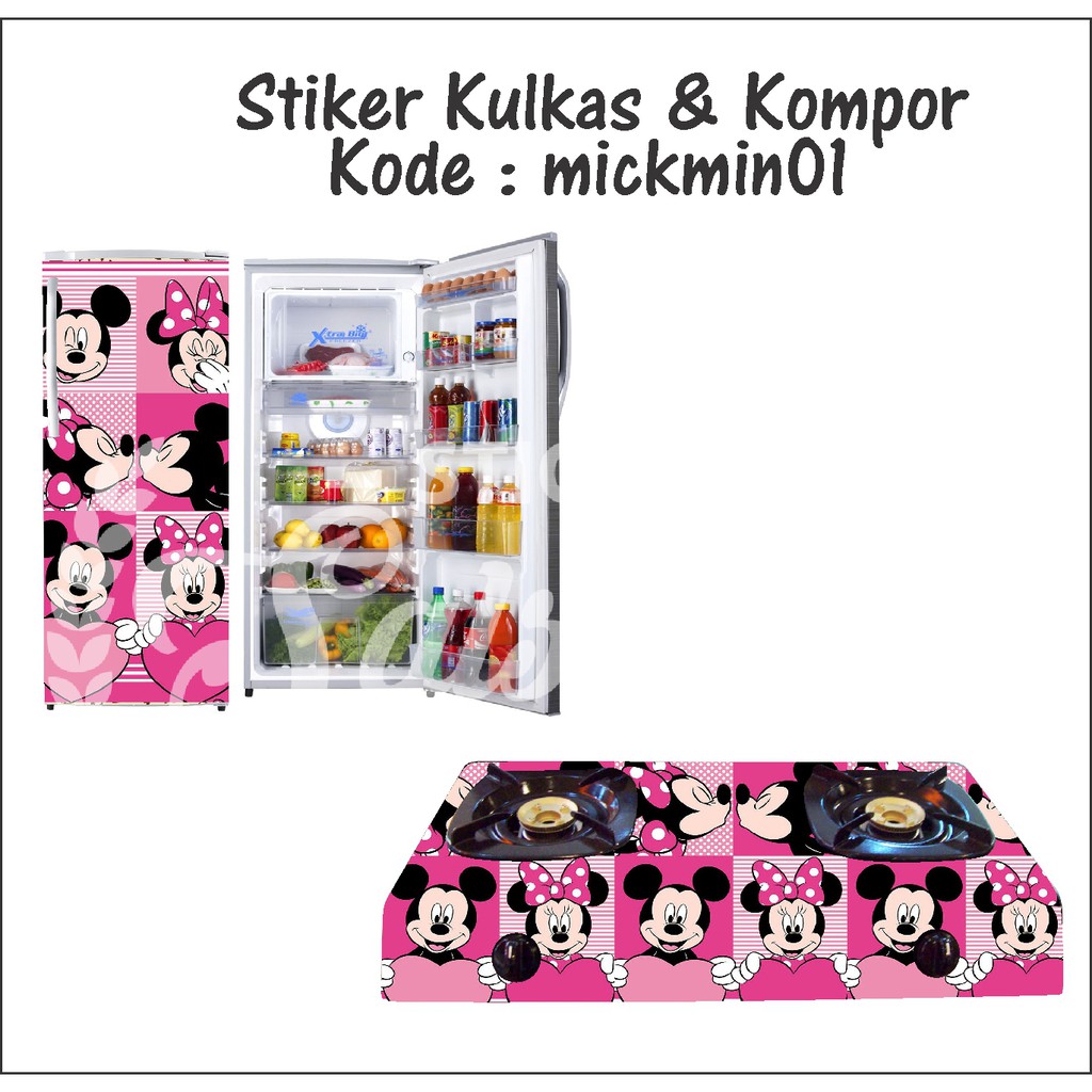  stiker kulkas dan kompor  micky minnie Shopee Indonesia