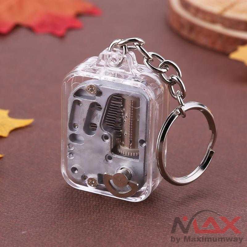 VKTECH Kotak Musik DIY 18 Tones Music Box Keychain - MBB18 Warna Silver