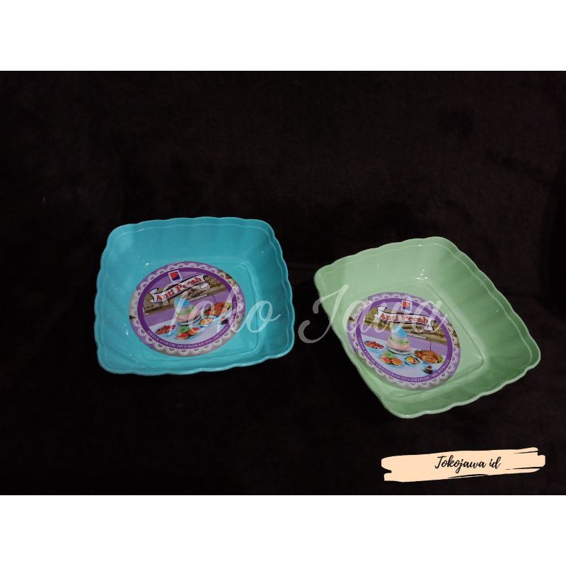 Piring Plastik Segi PET LBP-903 Lucky Bird