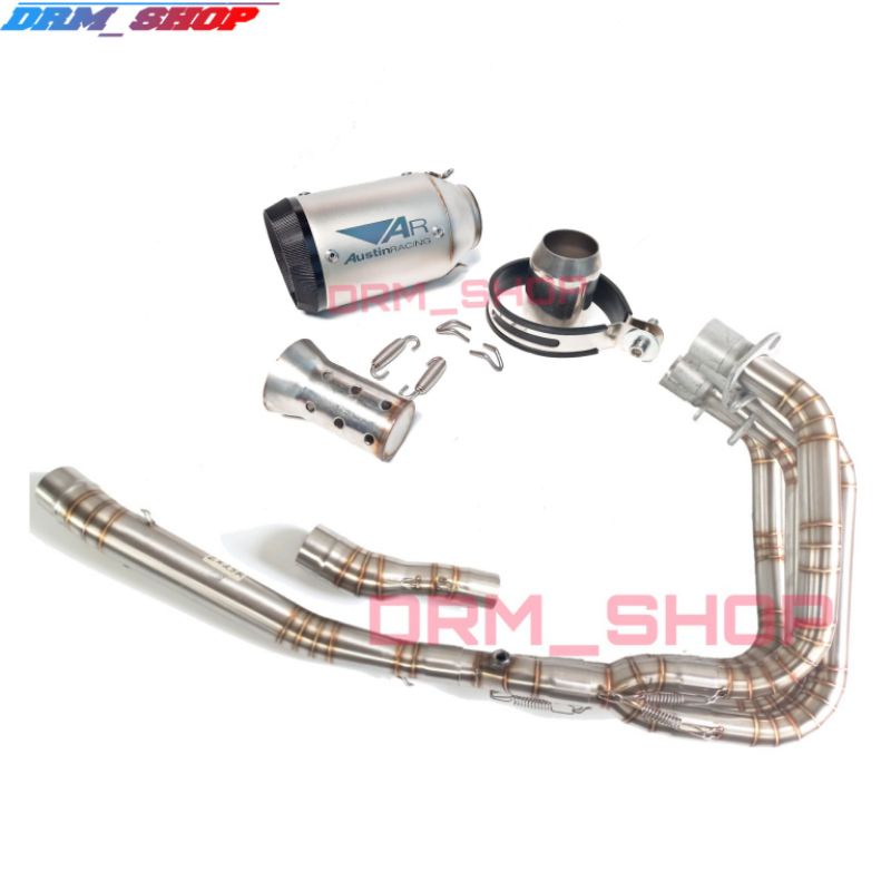 KNALPOT RACING ZX25R IMPORT FULLSISTEM AUSTIN RACING FOR KAWASAKI ZX25R FULLSTEANLES