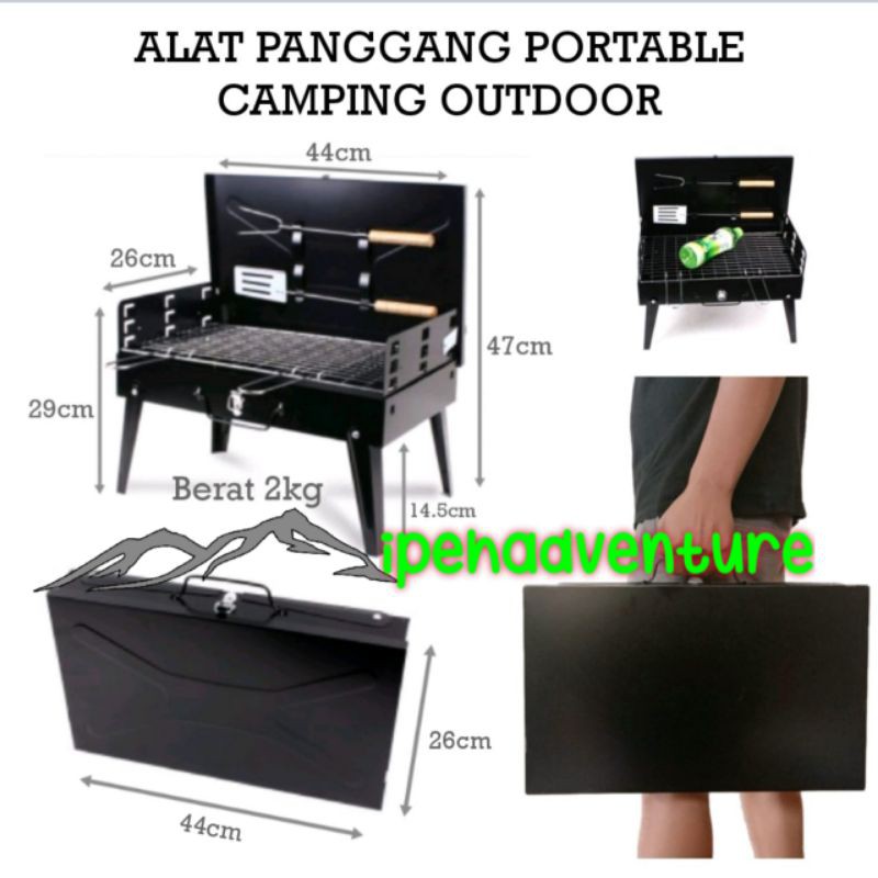 alat panggang portable camping outdoor