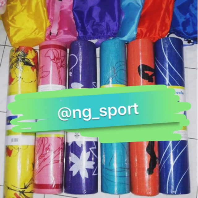 Matras yoga motif baru/matras senam /matras gymnastic