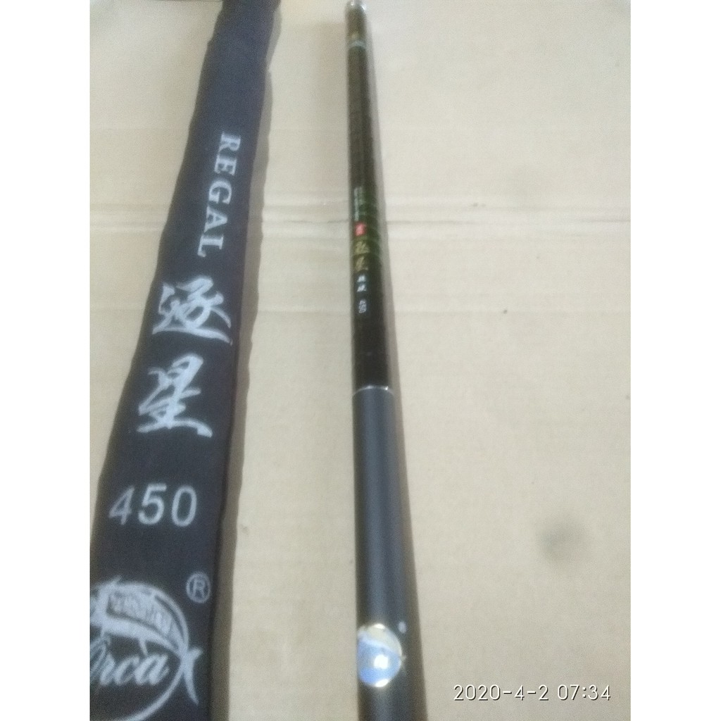 Action kaku... Joran Pancing Tegek Orca Regal 360/450/540