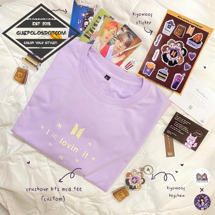 BTS MCD KAOS MCDONALDS TSHIRT HAPPY COMBO