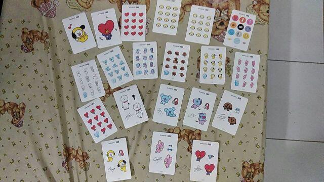 Bt21 X Monopoly Deco Sticker Mang Sharing Set Bts (ready Stock)
