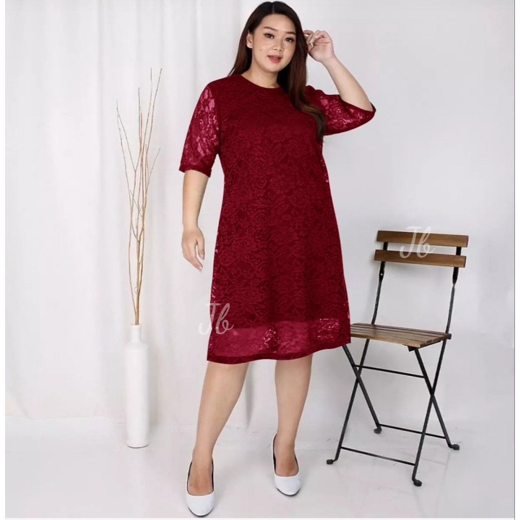 [VLFK] Dress Wanita Terbaru / Baju Dress Dewasa / Dres / Dress Brukat / Dress Korea / Dress Bigsize