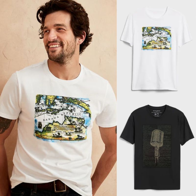 Kaos Pria Dewasa Banana Republic