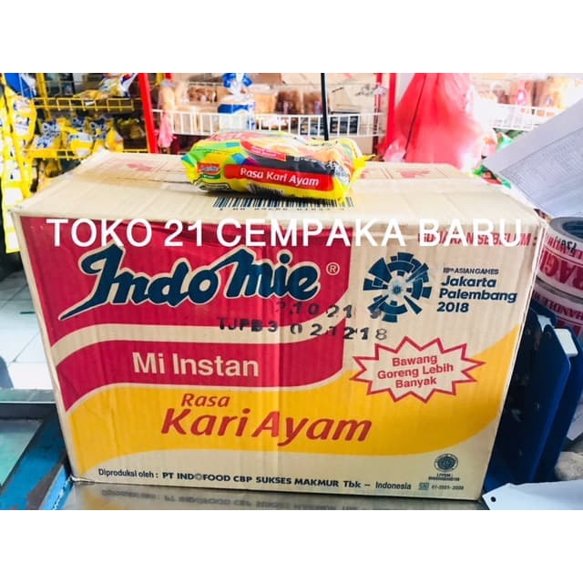 

Indomie Rasa KARI AYAM 1 KARTON isi 40 PCS | Mi Mie Instant Indomi Murah Promo