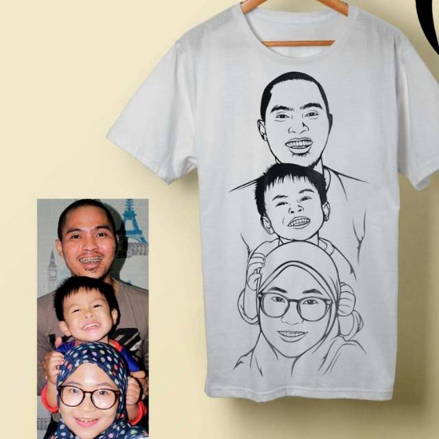 Kaos cantik, foto sendiri