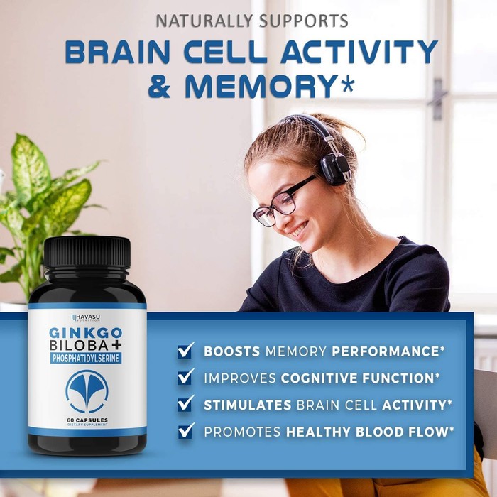 Havasu Ginkgo Biloba - Brain Health, Mental Alertness, Memory &amp; Focus