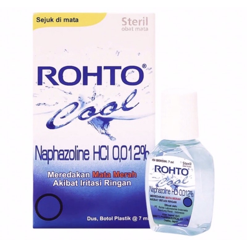 Rohto cool tetes mata 7 ml ( sensasi dingin meredakan iritasi mata ringan )