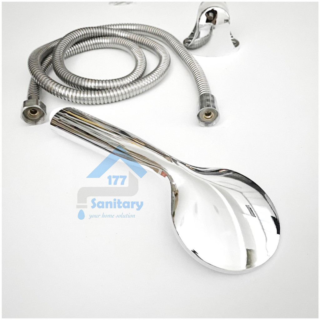 shower mandi Bulat Slim Murah crom HS05 - Hand Shower Semprotan mandi kepala slim tipis /J25