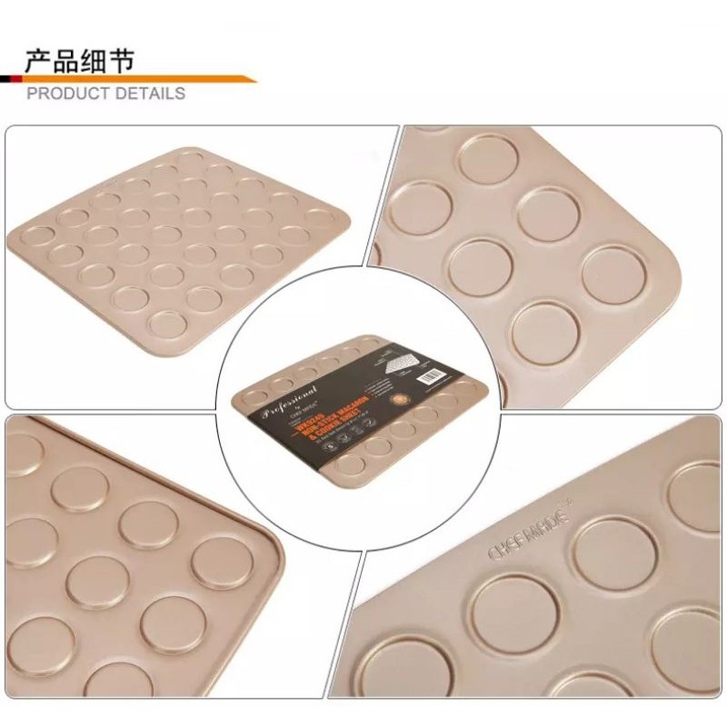 chefmade macaron cookie sheet bake pan wk9249 / loyang kue makaron