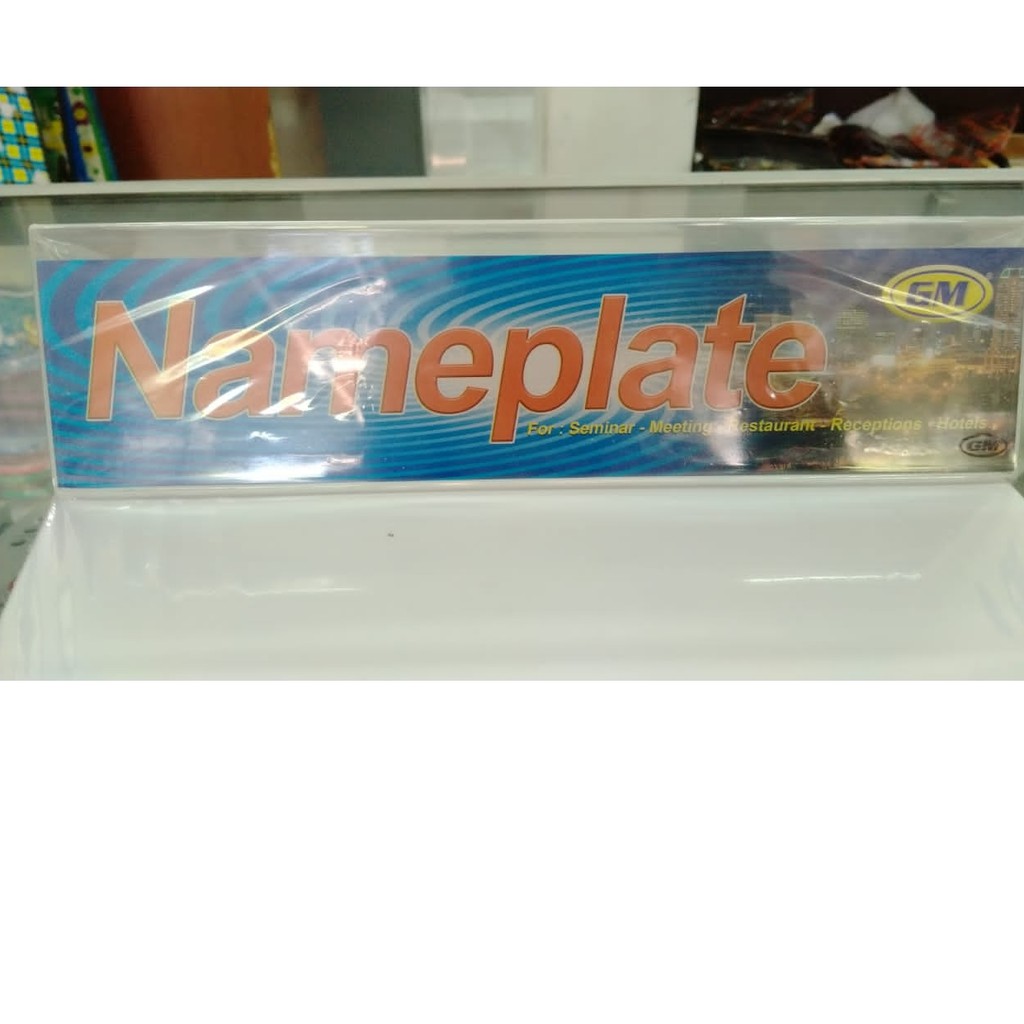 

NAME PLATE ACRYLIC GM TYPE 830 8X30 CM