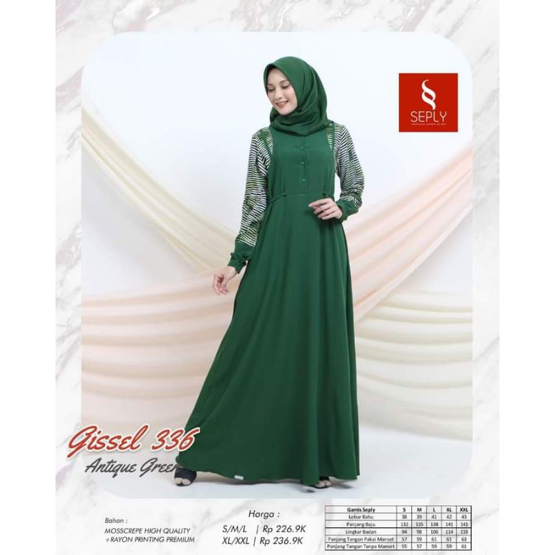 Gamis Seply Gissel 336 Antique Green