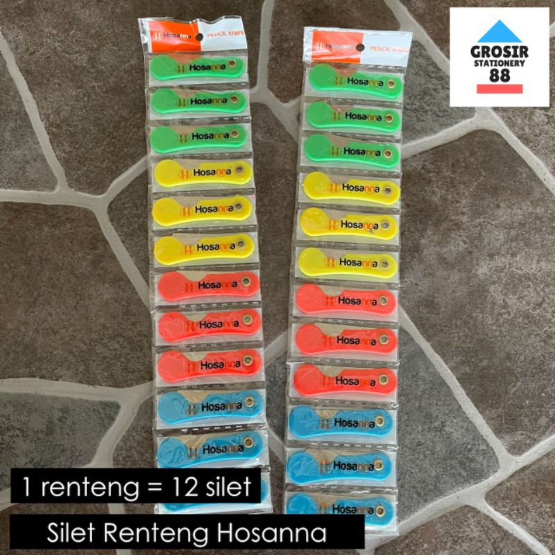 

Silet Gagang Plastik Silet Lipat Pemes Renteng Cutter Mini Murah HOSANNA