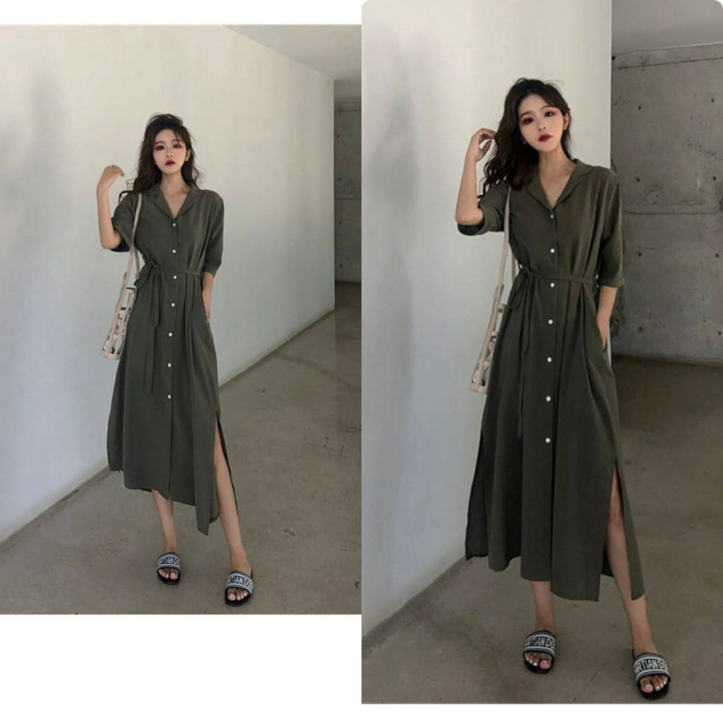 (COD) Maxy Dress Korea Varian Warna / Pakaian Wanita / Dress