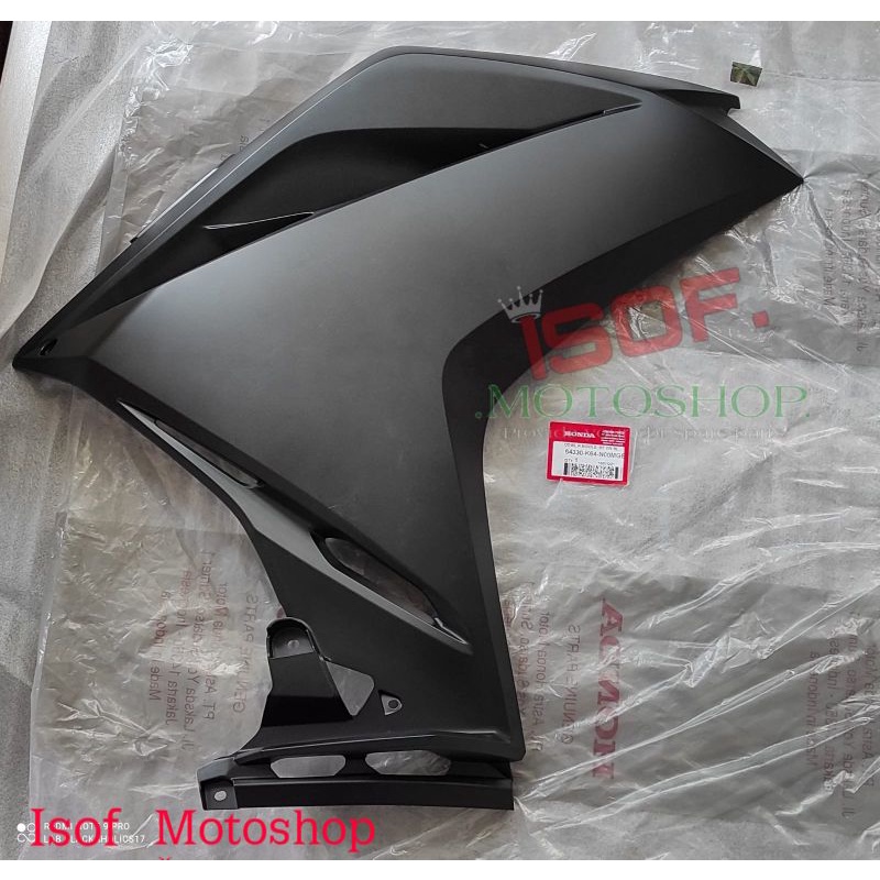 Cowl R middle CBR 250RR Hitam Doff - Cover Body Fairing CBR 250RR - Cover Bodi Samping CBR 250RR Hit