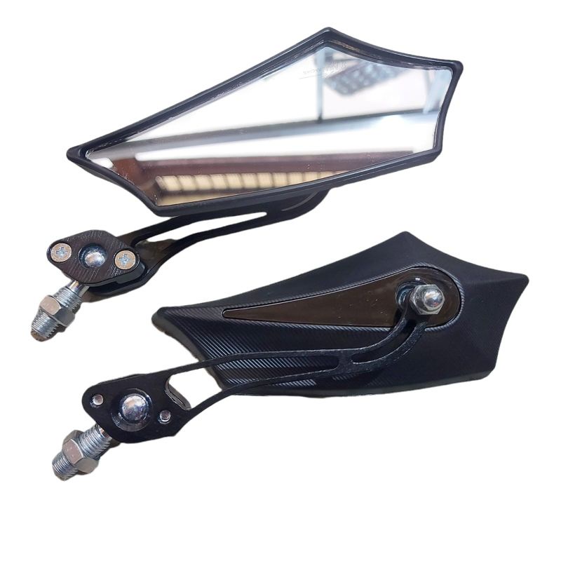 Kaca Spion Universal Model Batman lipat cnc drat 14 harga sepasang