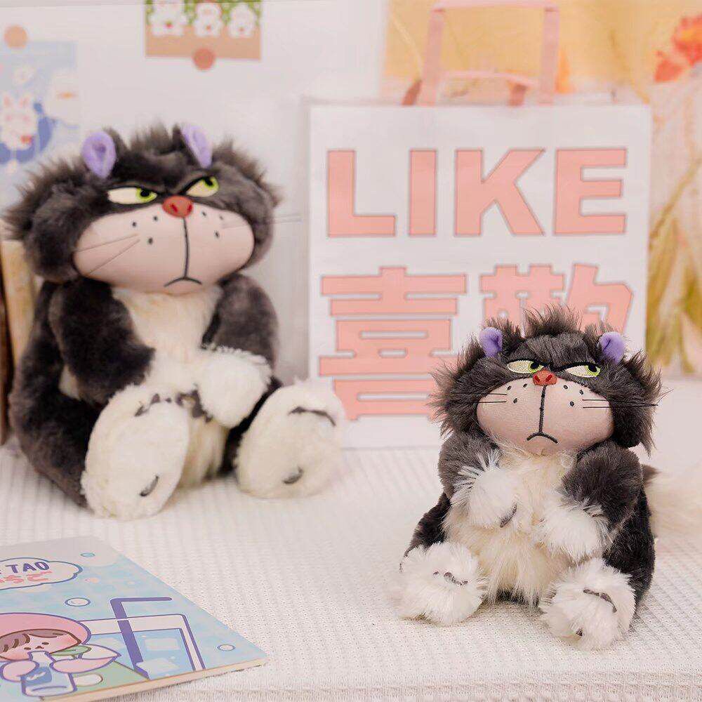 Ready Stock!!! 30CM/40cm Disney Mainan Boneka Stuffed Plush Kucing Hitam Cinderella Lucifer Untuk Dekorasi Rumah / Hadiah Anak