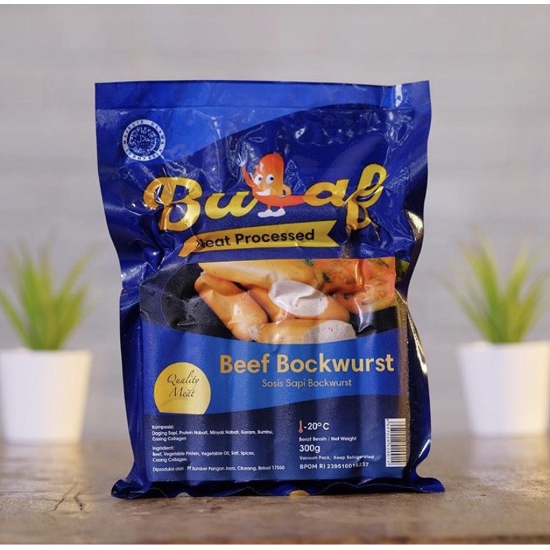 

Bulaf beef bockwurst