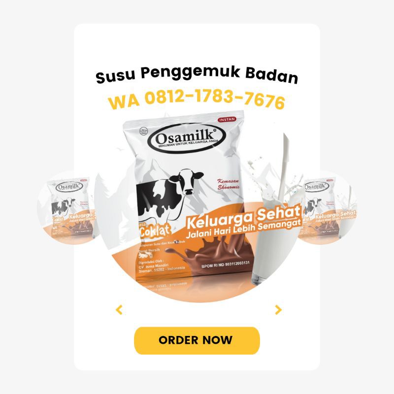 

Terbukti! Susu Buat Nambah Berat Badan Susu Osamilk