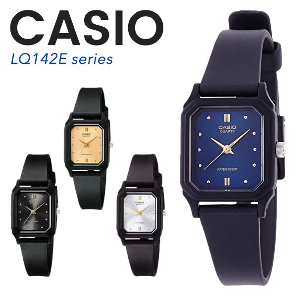 Casio Original LQ-142E / LQ142E-1A / LQ-142E-2A 7A 9A Jam Tangan Analog Wanita Karet