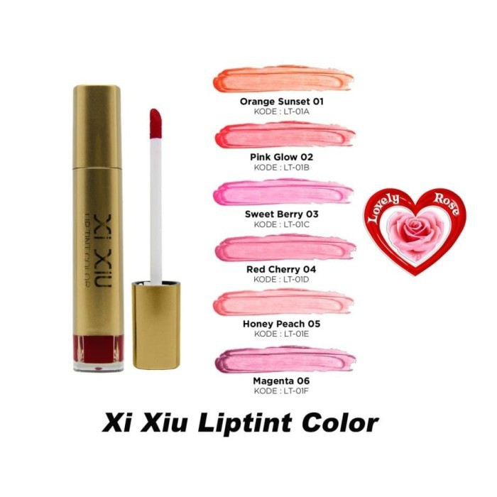 (BPOM)  Halal XI XIU Liptint Original 6 Warna