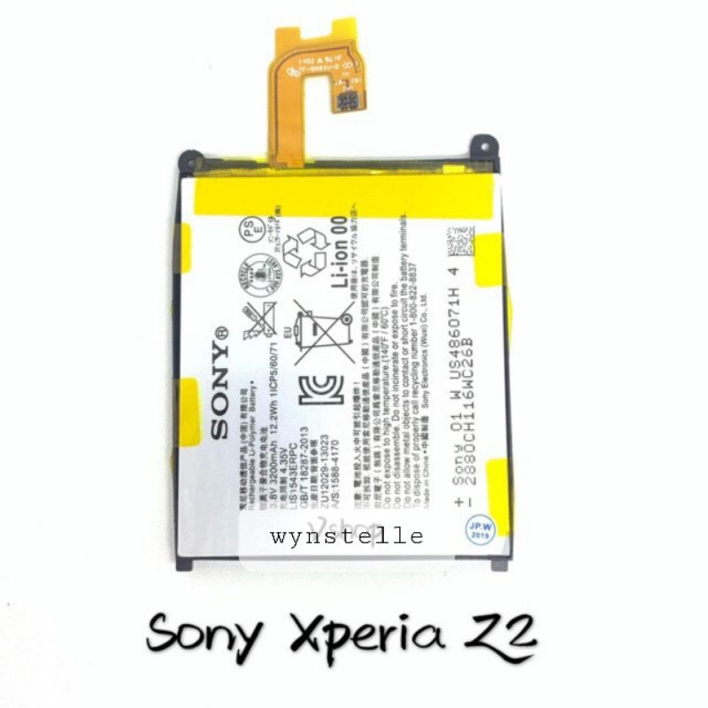[ COD ] - Baterai SONY XPERIA Z2 DOCOMO LIS1543ERPC Battery Batre Batu Batrei Tanam HP Sony Xperia Z