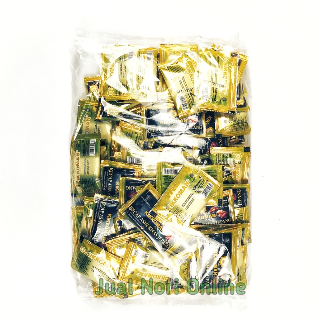 

Kikkoman Soy Sauce 5 ml isi 100 Sachet Take A way Shoyu Kecap Asin Khas Jepang Halal