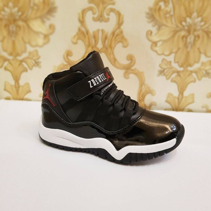 SEPATU ANAK JORDAN 11 HITAM PREMIUM HIGH QUALITY SEPATU ANAK JORDAN BASKET