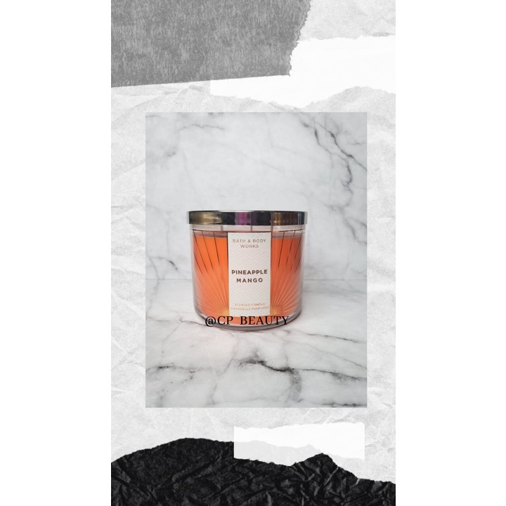 BATH & BODY WORKS THREE WICK CANDLE / LILIN GEORGIA PEACH