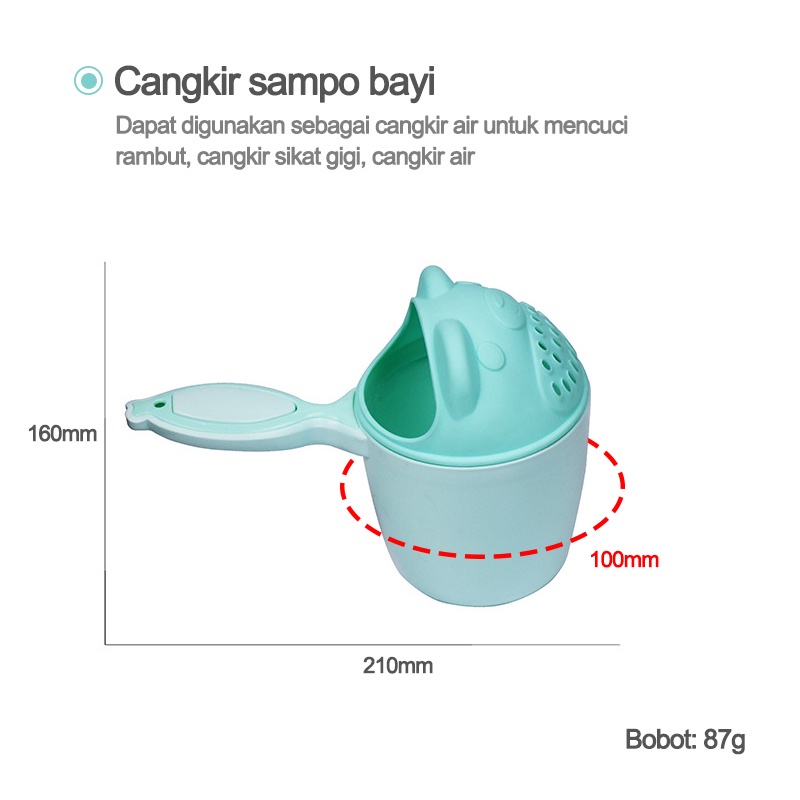 Baby Shampoo Cups Hair-Cup Shower-Spoons Bath-Caps Washing Toddle Bath Cup/Cangkir sampo bayi/Cangkir sampo anak-anak L148